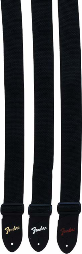 With White Fender Logo And Leather Ends, 2" Wide