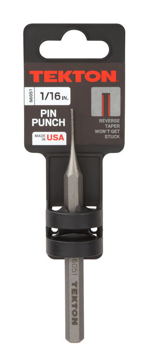 Tekton 66051 1/16 In. Pin Punch Reverse-tapered Usa Made