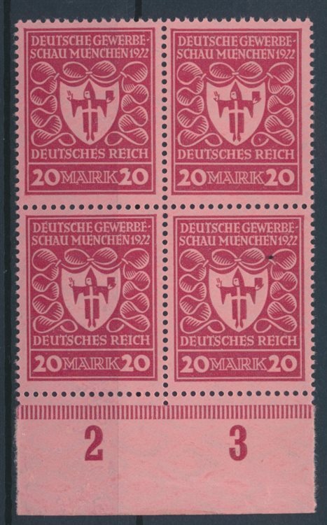 777086) Dr 4erblock  Nr.204** Dt. Gewerbeschau Michelâ¬ 68,00â¬ 