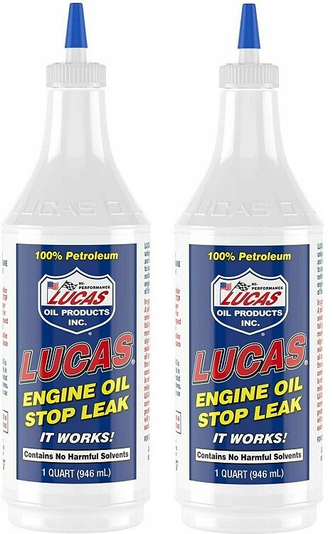 Lucas Oil 10278 Petroleum Engine Oil Treatment Stop Seal Leak (1 Quart) Qty 2