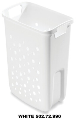 Hafele Laundry WHITE Hamper Replacement Basket for Laundry Hampers Hailo 45/60