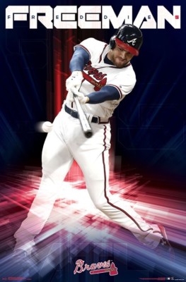 Freddie Freeman MASHER Atlanta Braves MLB Baseball Superstar Wall POSTER