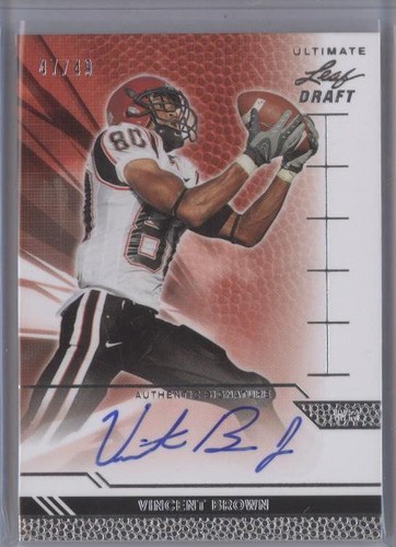 2011 Leaf Ultimate Draft Vincent Brown #U-VB1