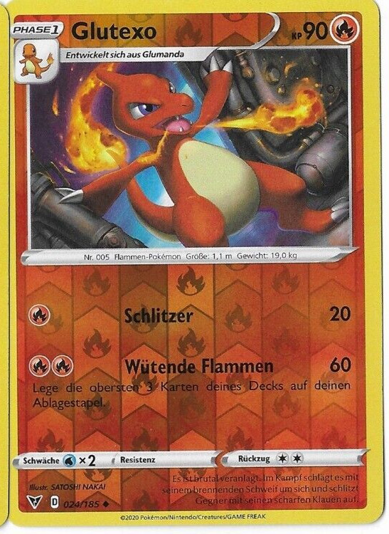 Pokemon Sammelkarte Glutexo 024/185 Reverse 