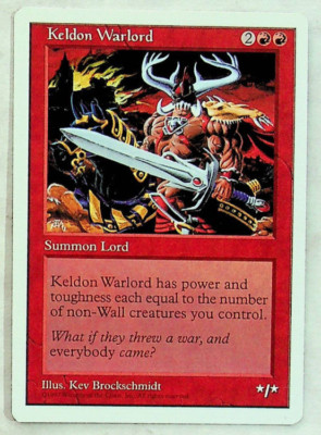 Keldon Warlord - 5th Series - 1997 - Magic The Gathering