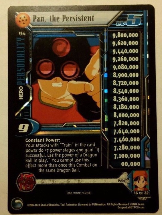 DBZ DBGT CCG TCG DRAGON BALL GT PAN THE PERSISTENT ULTRA RARE LOST EPISODES SAGA