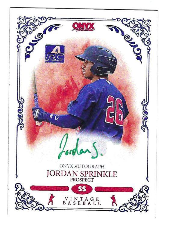 2022 Onyx Vintage - Jordan Sprinkle #VAJS