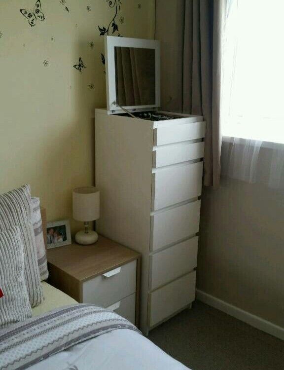 Ikea Malm Chest Of 6 Drawers With Mirror In Cardiff Gumtree