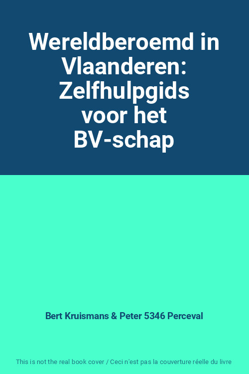Wereldberoemd In Vlaanderen: Zelfhulpgids Voor Het Bv-Schap, Bert Kruismans Et P