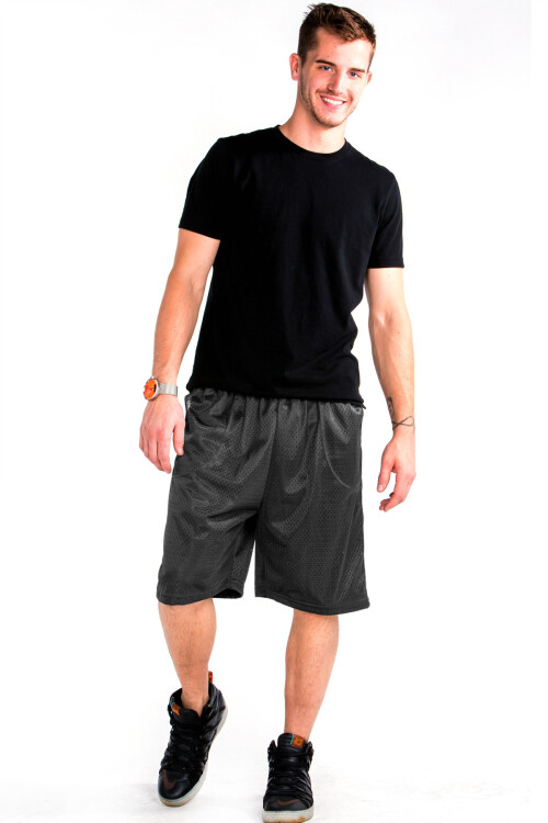 MENS ATHLETIC JERSEY 2 POCKET MESH SHORTS GYM WORKOUT BASKETBALL FITNESS S-5X