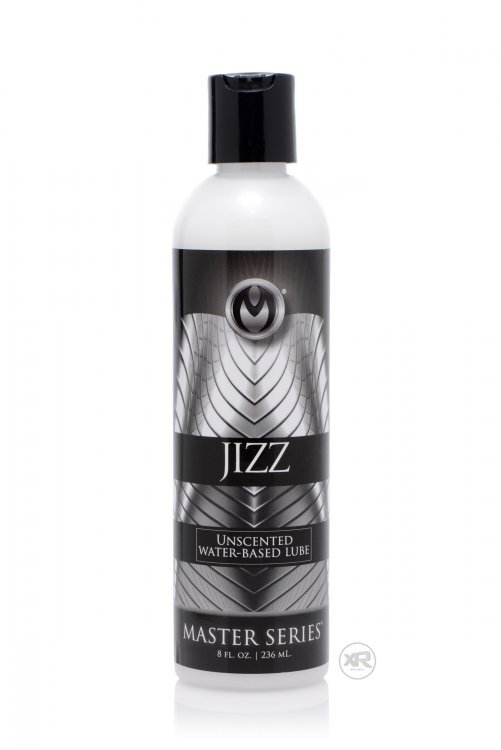 JIZZ CUM UNSCENTED WATER-BASED BODY GLIDE LUBE NON-STAINING FORMULA 8 OZ