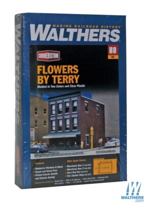 Walthers 933-3473 Flowers by Terry Kit HO Scale Train