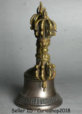オールドチベット仏教 銅製 金工細工仏陀鈴 Dorje Vajra Bell オールドチベット仏教 銅製 金工細工仏陀鈴 Dorje Vajra Bell