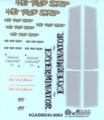 Slixx 8064 Gasser Mini Sheet 40  decal