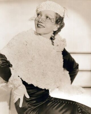 Claudette Colbert classic Hollywood 1930's Paramount portrait 8x10 inch photo