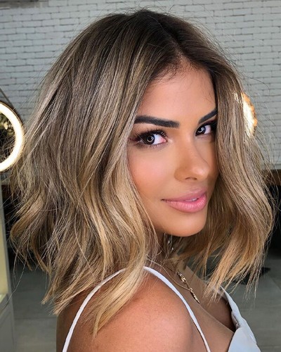 Dirty Blonde Wigs Wave for Women Caucasian 100% Human Hair