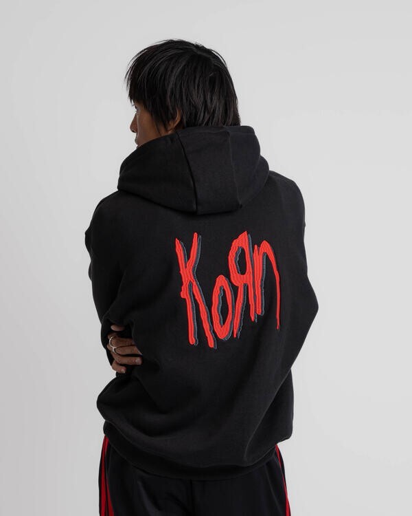 Pre-owned Adidas Originals Korn Adidas Hoodie Size Large 2024 Ultra Rare/early New, Sealed In Og Pkg N Hand In Black