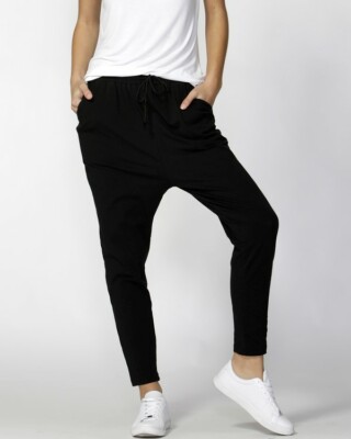 Jade Pant by Betty Basics Size 10 12 14 16 18 20 22 Lounge Track Casual Black 