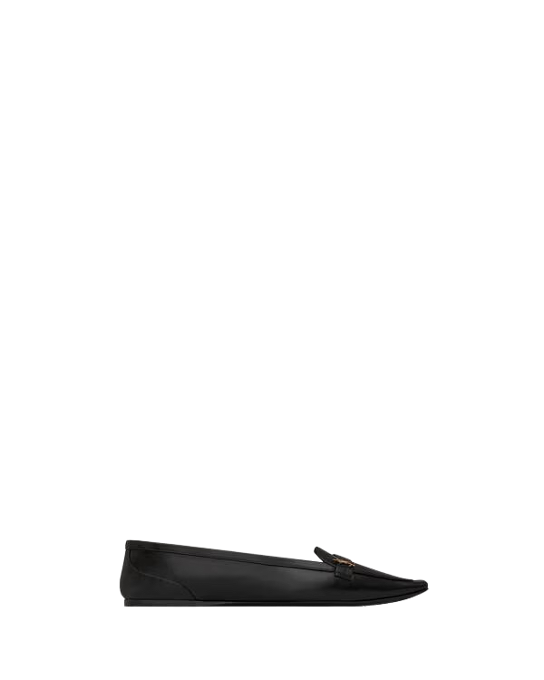 【関税＆送料込み】Saint Laurent Poppy Leather Ballets Saint Laurent Poppy Ballerinas | Black | FARFETCH