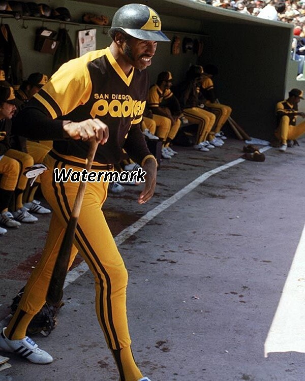 MLB 1970's San Diego Padres Dave Winfield Color 8 X 10 Photo