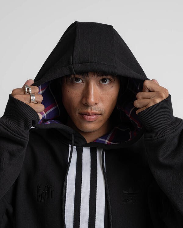 Pre-owned Adidas Originals Korn Adidas Hoodie Size Large 2024 Ultra Rare/early New, Sealed In Og Pkg N Hand In Black