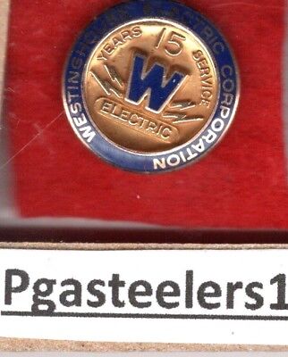 (pgasteelers1) Westinghouse Electric Corporation 15 Years service  pin
