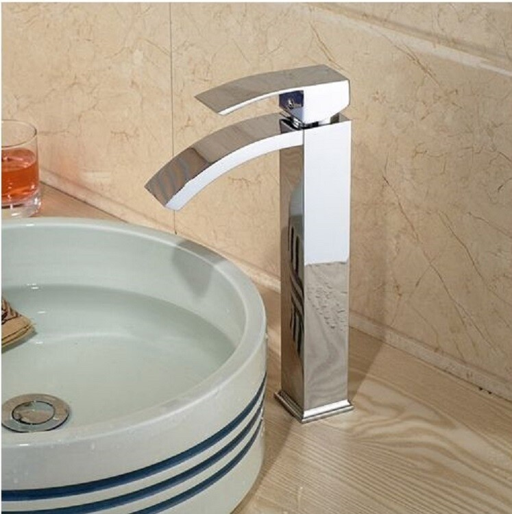 Armatur Waschbecken Einhahnmischer Chrom ENZO Hoch Niedrig BAD Rea Neu