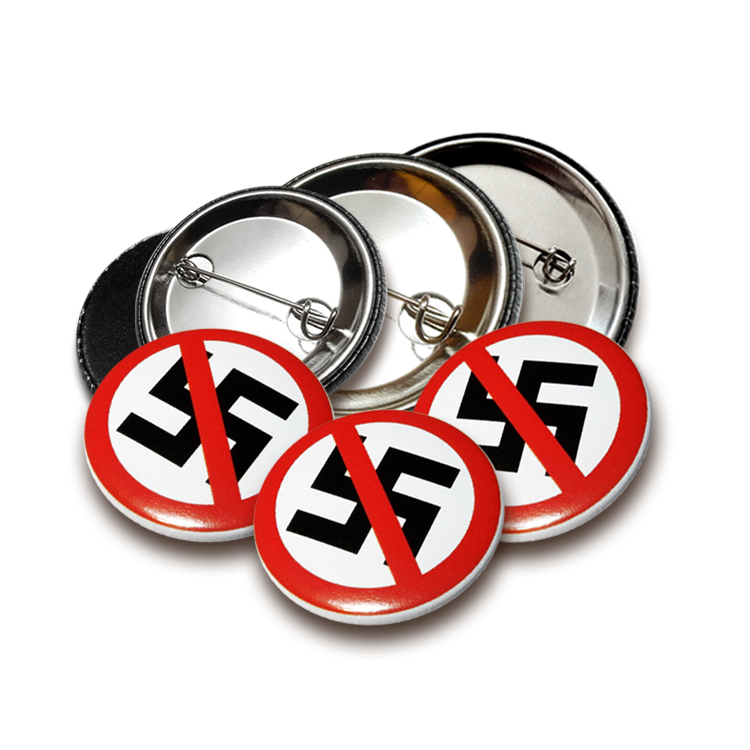 1x Button gegen Rechts, verschiedene Motive