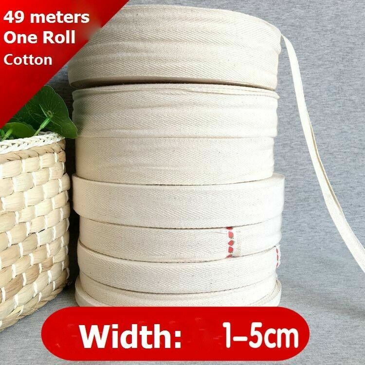 UK STOCK 49m 1or2cm Cotton Blend Bias Sewing Binding Trims Tape Ribbon Edge DIY