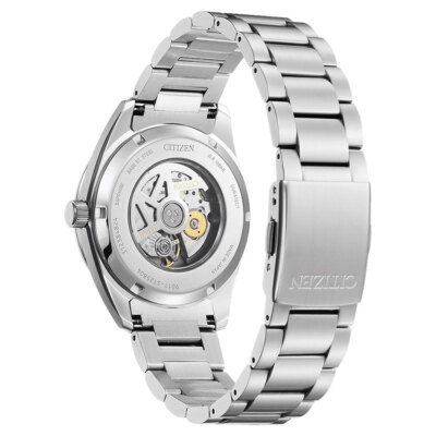 Pre-owned Citizen Collection Nb1050-59h Analog Mechanical Auto Watch Stainless Steel