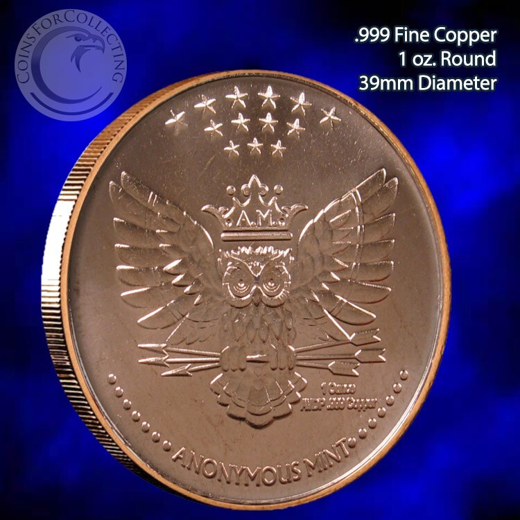"Medusa" 1 oz .999 Copper Round