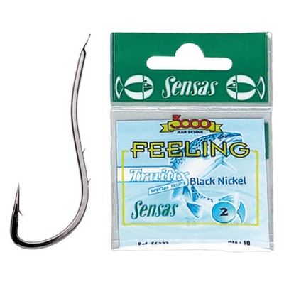 Sensas Trout Hook Single Hook Black Fishing Hooks Steel Hook Trout