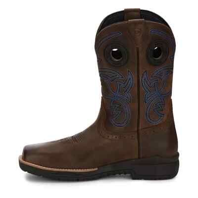 Pre-owned Justin Boots Justin Men's Cr3204 Nitread 11" Toffee Brown Nano Composite Toe Waterproof Boots In Toffee Brown (brown)