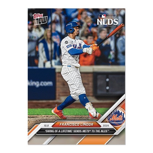 2024 MLB Topps NOW 816 FRANCISCO LINDOR GRAND SLAM W NLDS