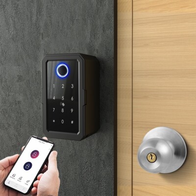 Lockbox with digital keypad And Remote/ fingerprint Access Control