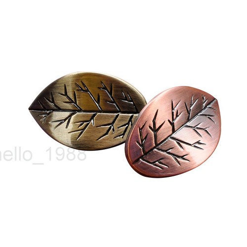 Antique Bronze Copper Leaf Cabinet Knob Handle Zinc Alloy Cupboard