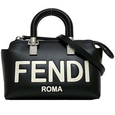 FENDI　ベスト　新品未使用　ブラック Fendi Mini Boston Bag By The Way F-21249 Black Metal