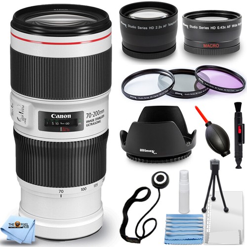 Canon EF 70-200mm f/4L IS II USM Lens + Telephoto and Wide
