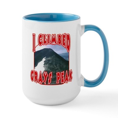 CafePress I Climbed Grays Peak Large Mug (363116813)