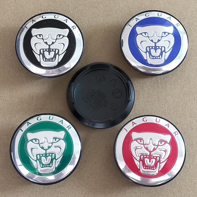 4x Nabendeckel Für Jaguar XJ (2010-2019) - 59 Mm Radkappen In Schwarz