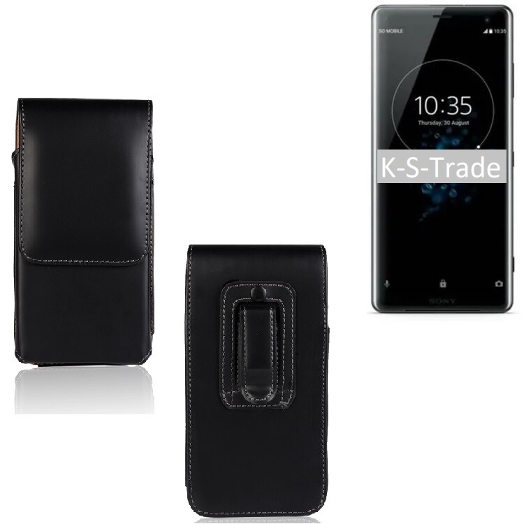 Etui Ceinture Cas Pour Sony Xperia Xz3 Noir Clip Slim