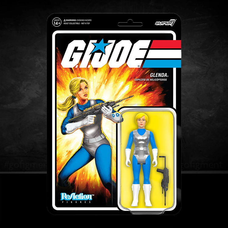 Glenda Helicopter co-pilot Action Figure GI Joe Reaction Plus 1:18