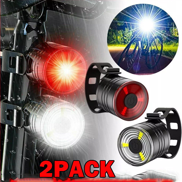Led Fahrradlicht Set Fahrradbeleuchtung Scheinwerfer Vorne Hinten Fahrad Lampe