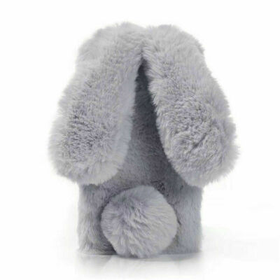 3D Plush Fluffy Rabbit Fur Phone Case For iPhone 11 13 Pro Max XS X XR 6 7 8 SE