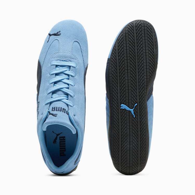 Pre-owned Puma 398847-01  Speedcat Archive Team Light Blue Club Navy (men's)