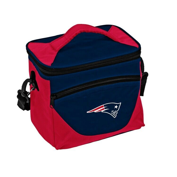 New England Patriots Halftime Cooler Zipper Insulated Lunch Bag Box Tote 9pk NFL