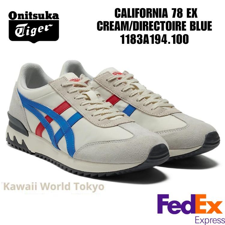 【onitsuka tiger】CALIFORNIA 78 EX Onitsuka Tiger CALIFORNIA 78 EX CREAM/DIRECTOIRE BLUE