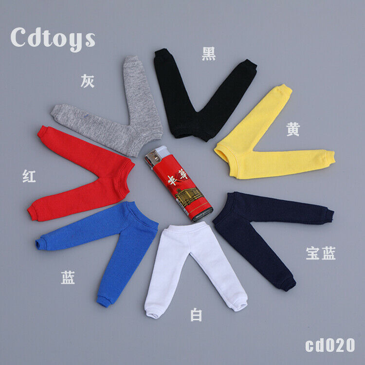 cdtoys 1:12 Yellow Sports Long Pants Clothes For 6” Male SHF