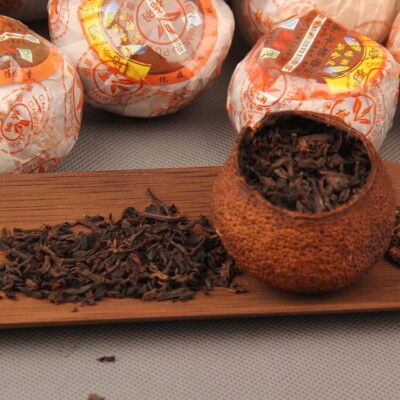 Xinhui Aged Chenpi Ripe Puer Tea Orange Skin Puerh Pu'er Loose Tea PEI YU 312