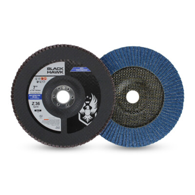 5 Pack - 7'' x 7/8'' 36 Grit Zirconia Flap Discs Coarse Grinding Wheels T29